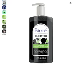 Biore Deep Pore Charcoal Face Wash