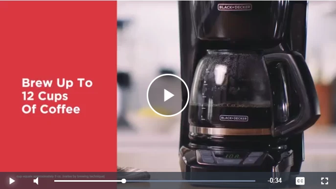 black & decker 12 cup coffee maker